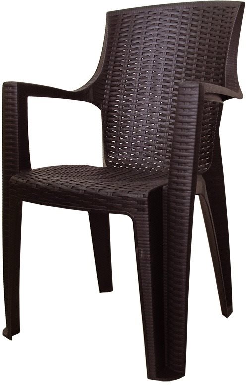 MEGA PLAST Židle zahradní AMELIA polyratan, wenge