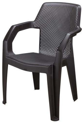 MEGA PLAST Židle zahradní MAREA, wenge