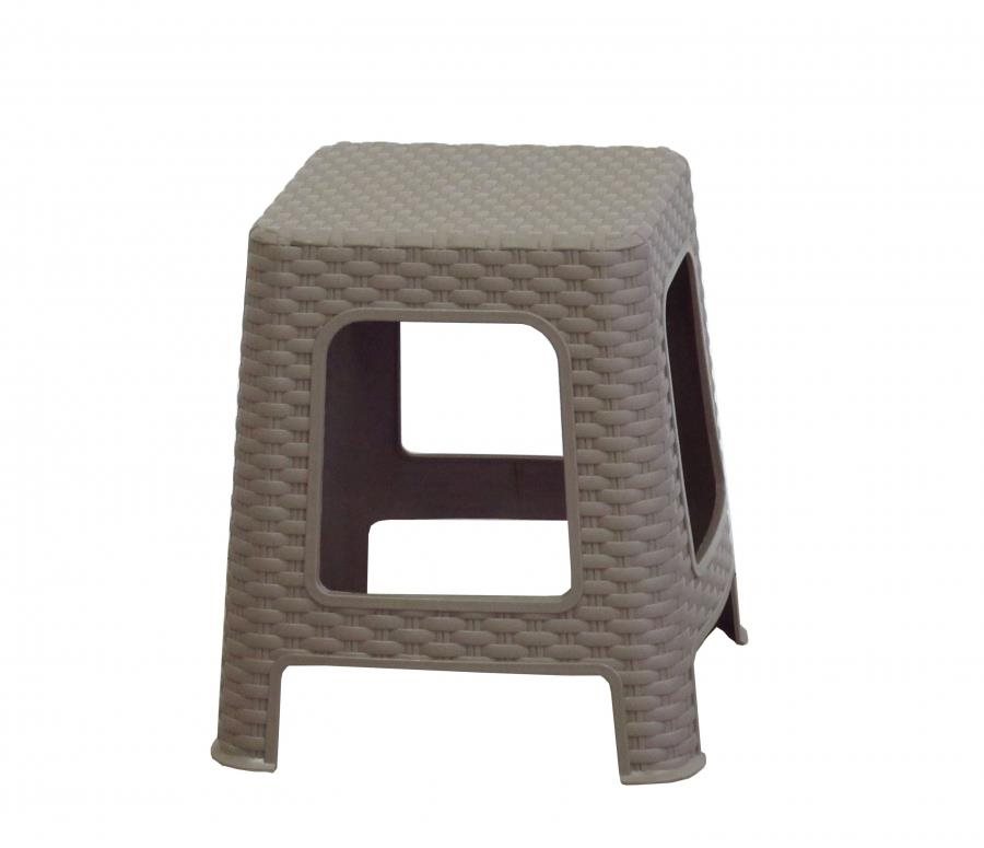 MEGA PLAST Taburet I. zahradní polyratan 36 x 33 x 33 cm, mocca