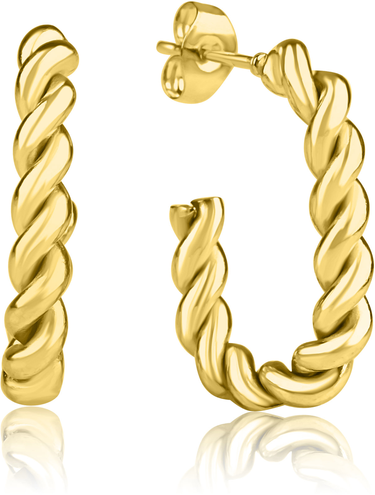 Meucci Náušnice Motouz gold