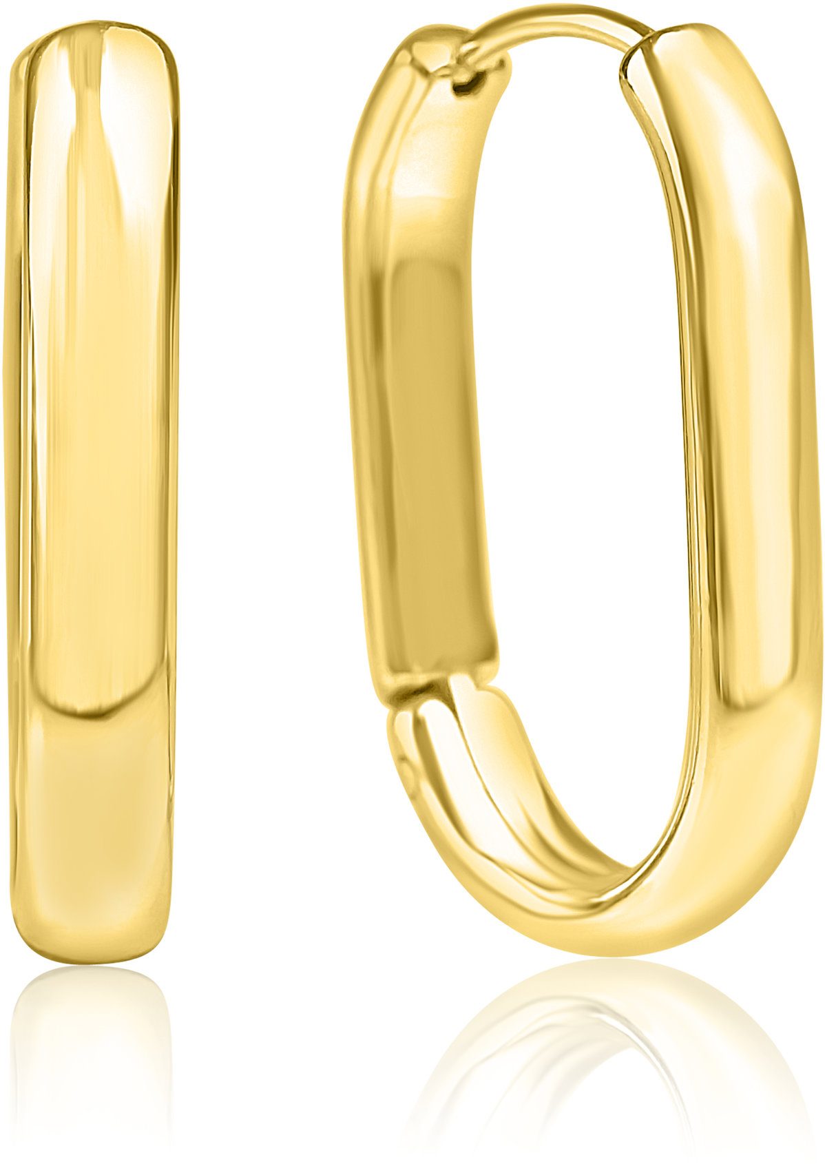 Meucci Náušnice Oblé články gold