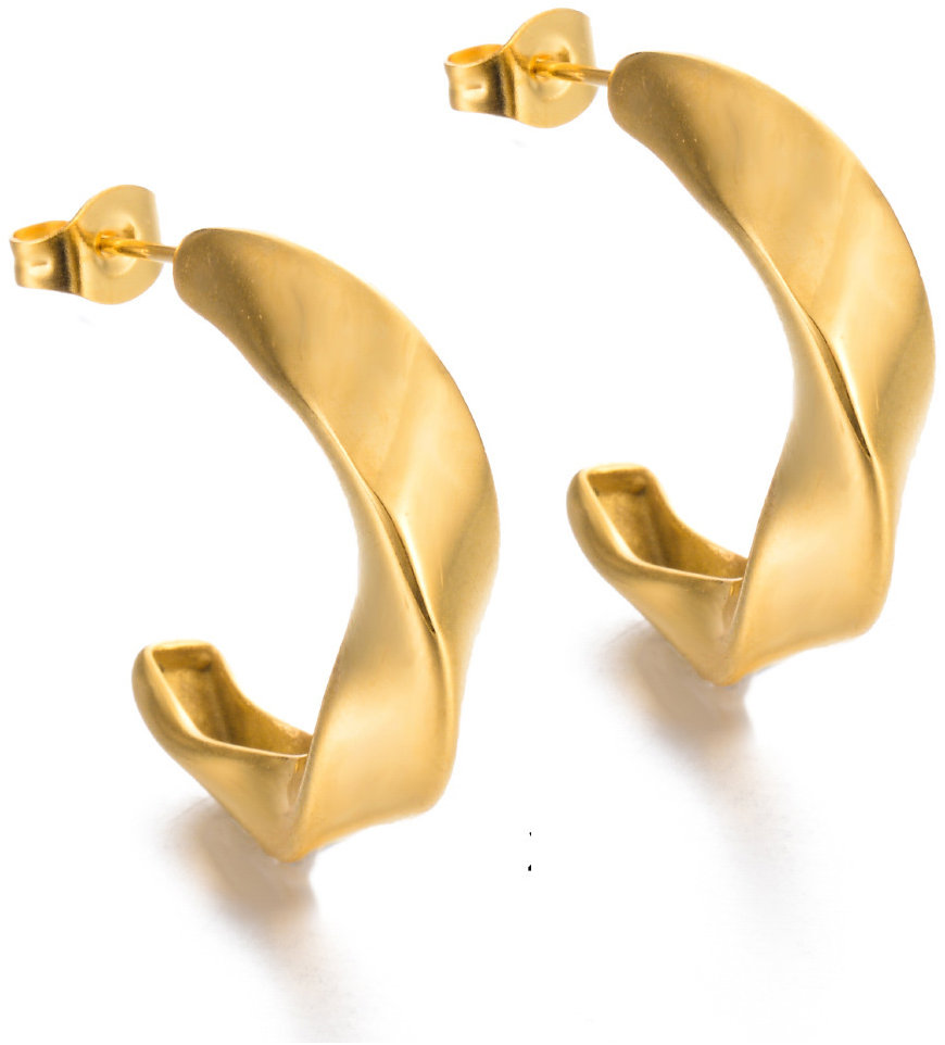 Meucci Náušnice Twister gold