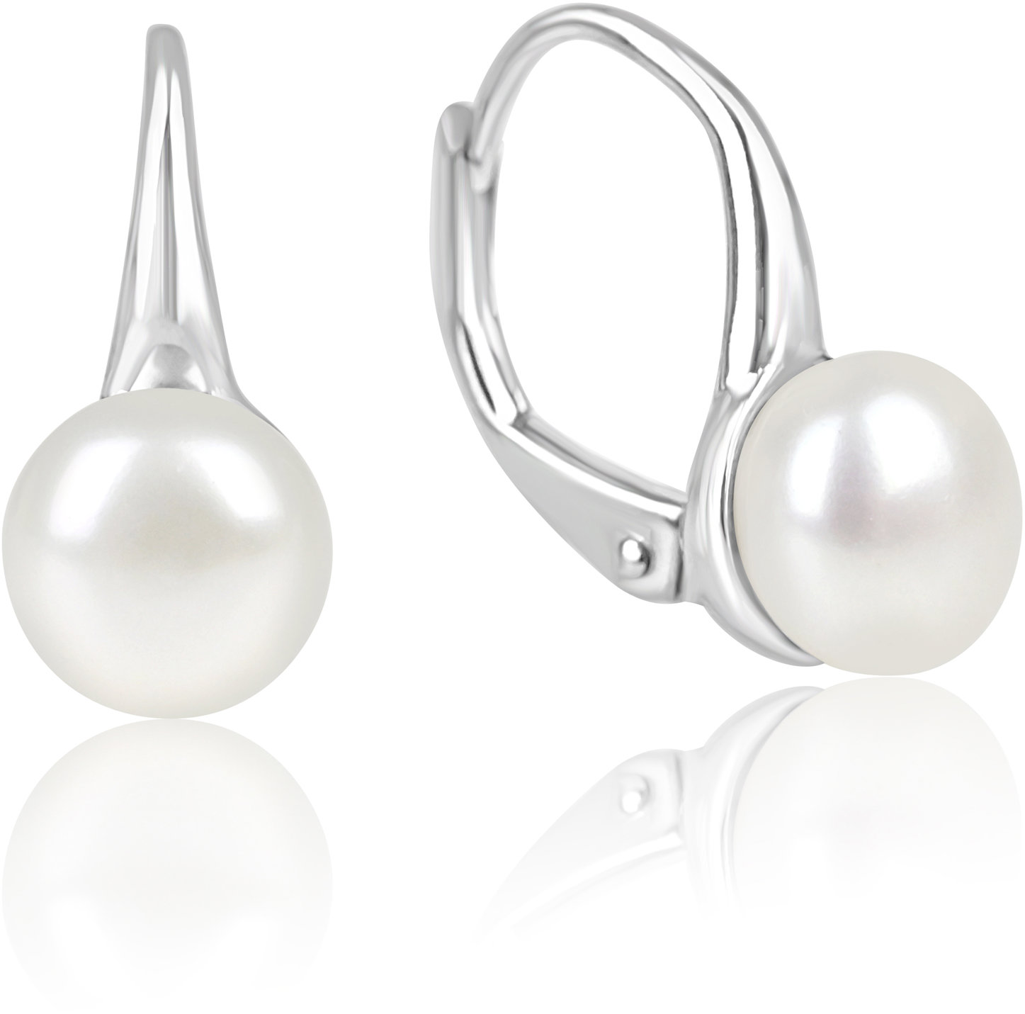 Meucci Stříbrné náušnice Říční perly (Ag 925/1000, 3 g)