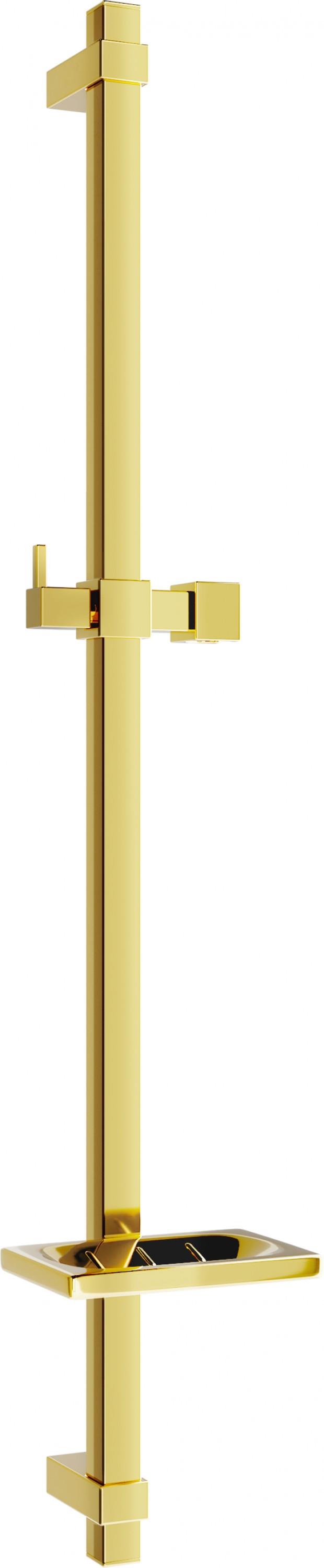 MEXEN DQ Posuvný držák sprchy s mýdlenkou 80 cm, zlatý