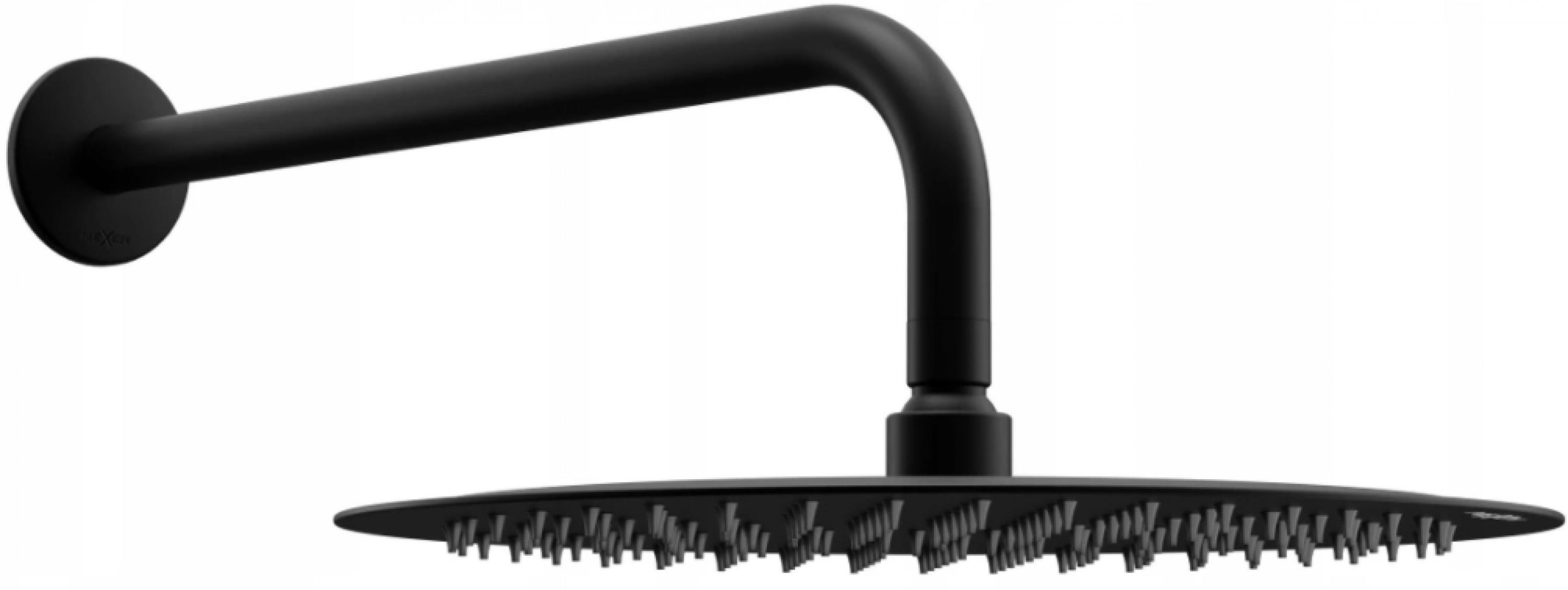 MEXEN Slim sprchová hlavice - déšť 30 cm + sprchové rameno, černá
