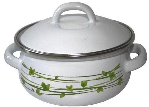 Metalac tráva, mělký kastrol Elegant s poklicí 10 cm, 0,5 l