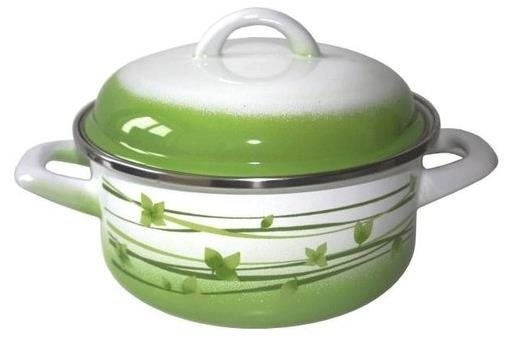 Metalac tráva, mělký kastrol Standard s poklicí 14 cm, 1 l