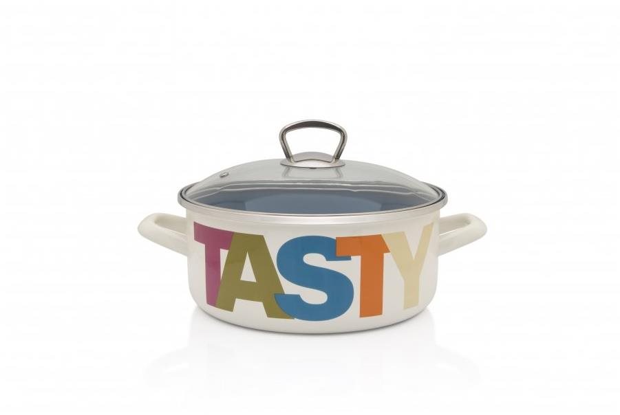 Metalac juicy_tasty, mělký kastrol Standard s poklicí 16 cm, 1,5 l