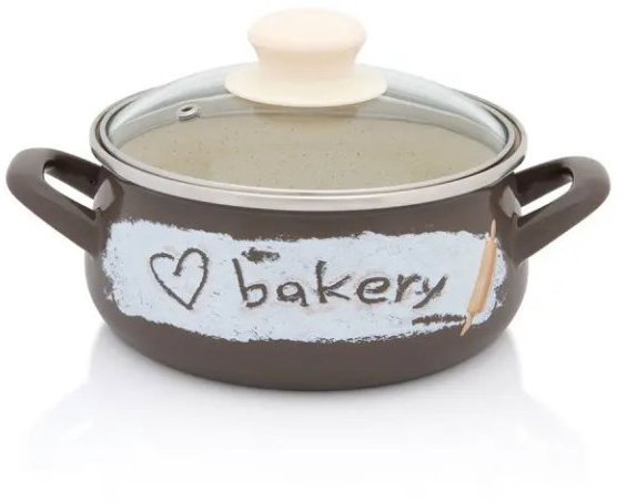 Metalac Kastrol Bakery se skleněnou poklicí 16 cm, 1,85 l