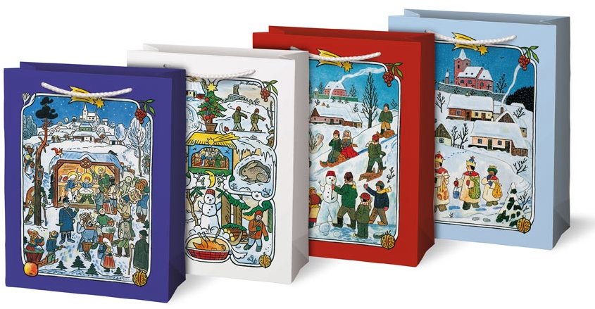 MFP vánoční M LADA, 190 x 250 x 90 mm - 1 ks (mix motivů)
