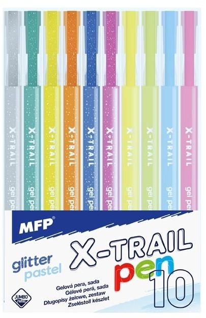 MFP X-trail GLITTER + PASTEL - sada 10 ks