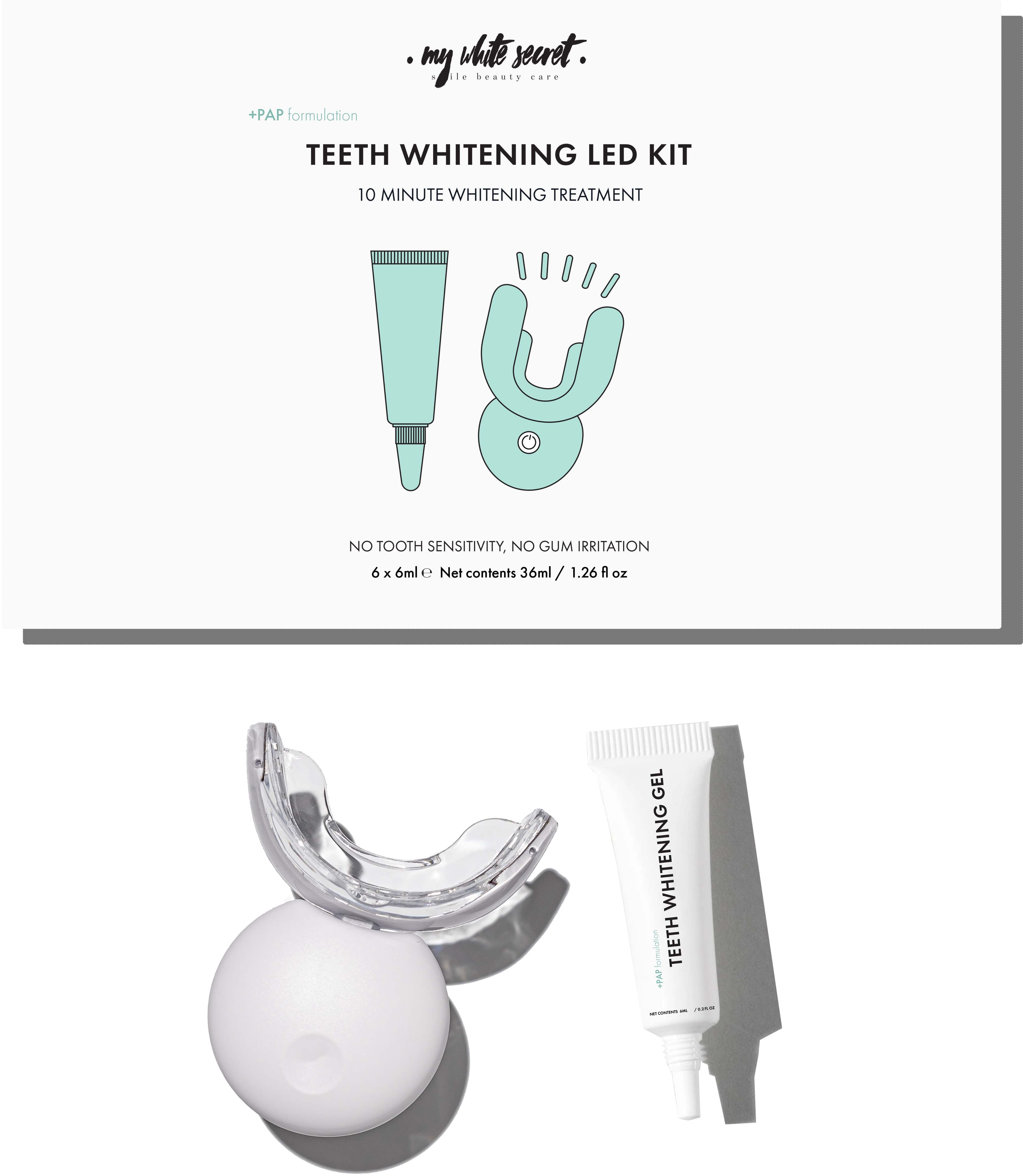 My White Secret sada na bělení zubů (PAP+ Teeth Whiteting Led Kit)