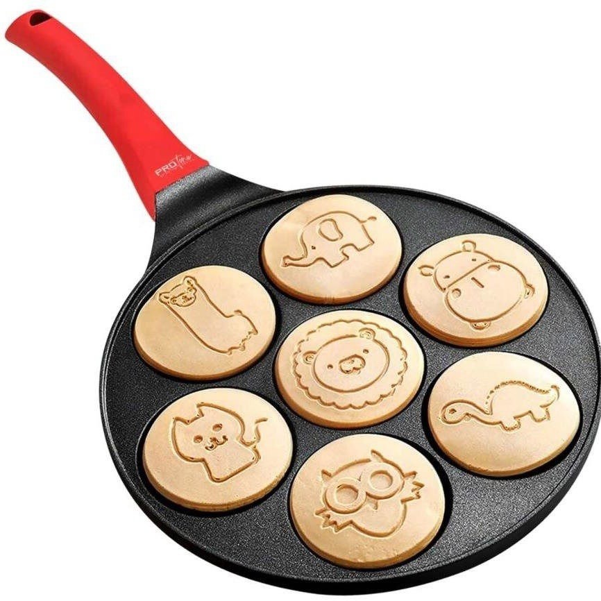 MG Pancakes Pánev na palačinky Animals 26,5 cm, černá/červená