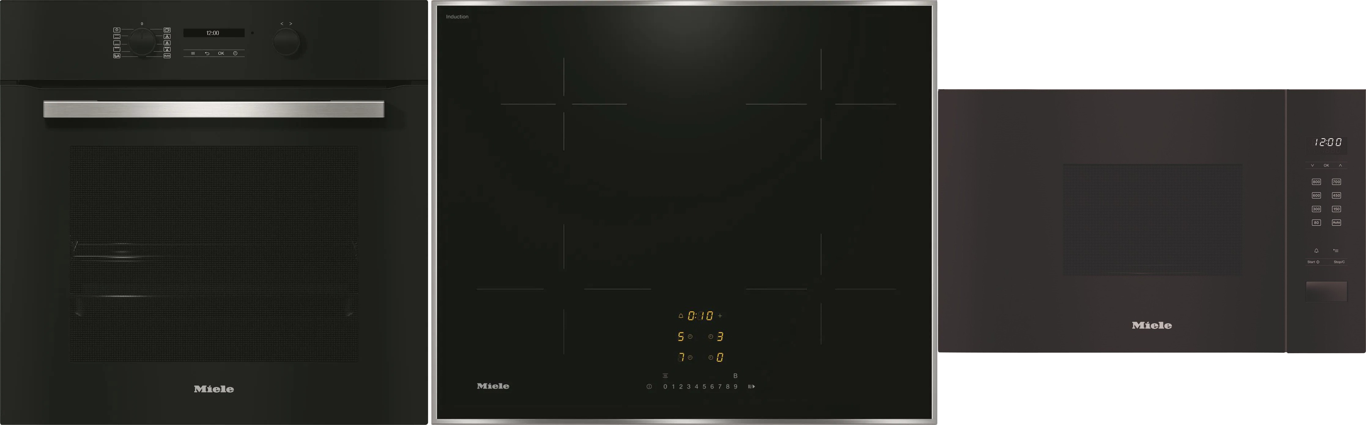 MIELE H 2766-1 B 125 Edition + MIELE KM 7361 FR + MIELE M 2230 SC
