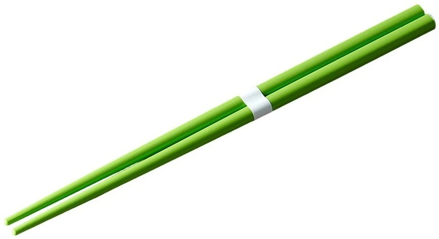 Made in Japan Jídelní hůlky 22,5 cm světle zelené lakované, dřevo