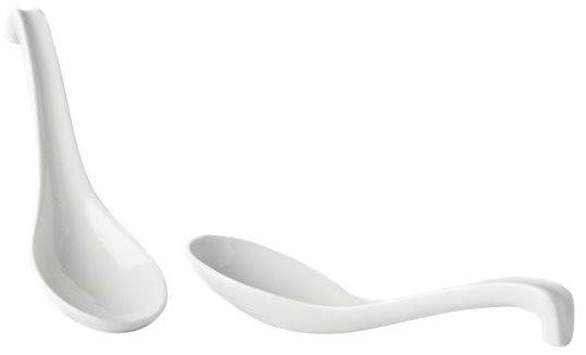 Japonská ramen lžíce 17,5 cm, bílá, MIJ