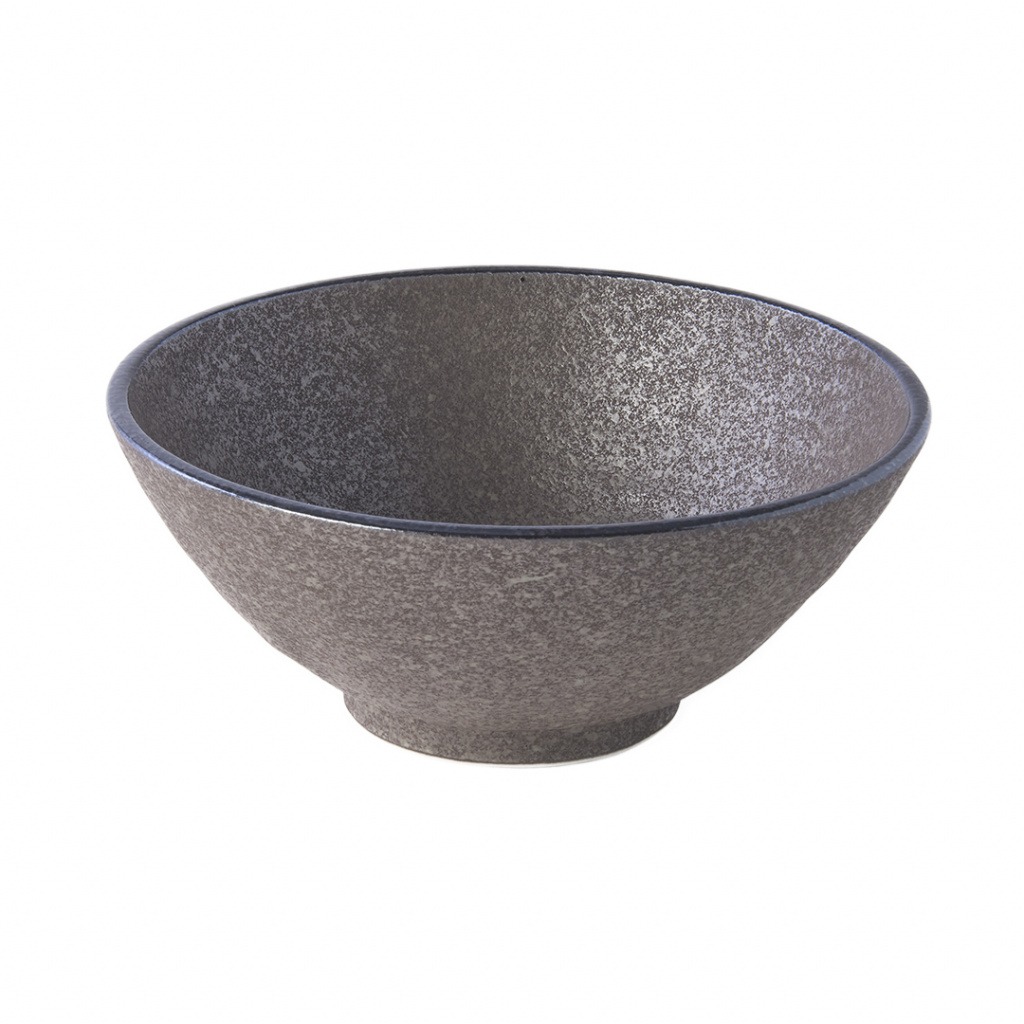 Made in Japan Earth Black Velká Udon mísa 950 ml MIJ 20 cm