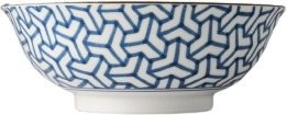Jídelní miska HERRINGBONE INDIGO IKAT 20 cm, 1 l, MIJ