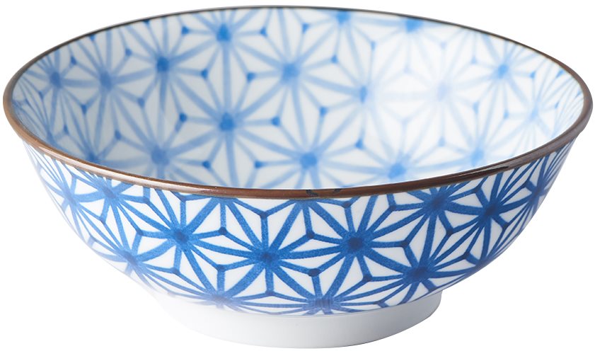 Jídelní miska STARBURST INDIGO IKAT 19,5 cm, 400 ml, MIJ