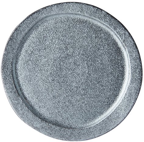 Jídelní talíř CRAFT BLACK 24,5 cm, nepravidelný, MIJ