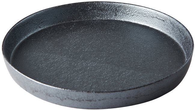Jídelní talíř CRAFT 26 cm, s vysokým okrajem, černá, MIJ
