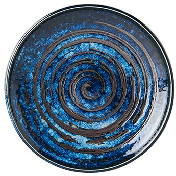 Made In Japan Mělký předkrmový talíř Copper Swirl 17 cm