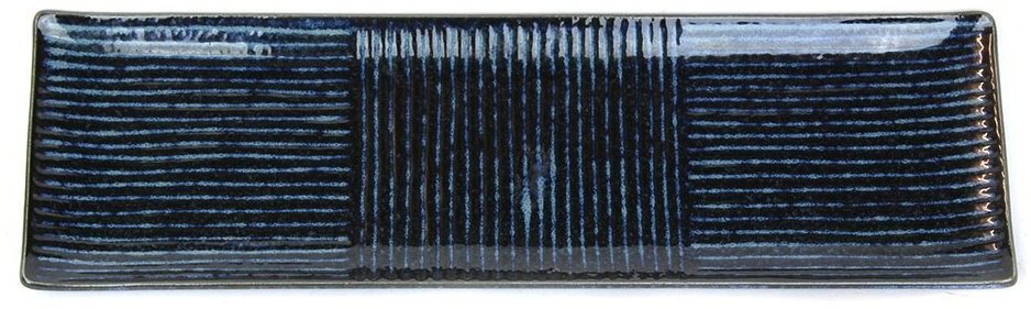 Made In Japan Talíř na sushi Lines 33 x 10 cm tmavomodrý