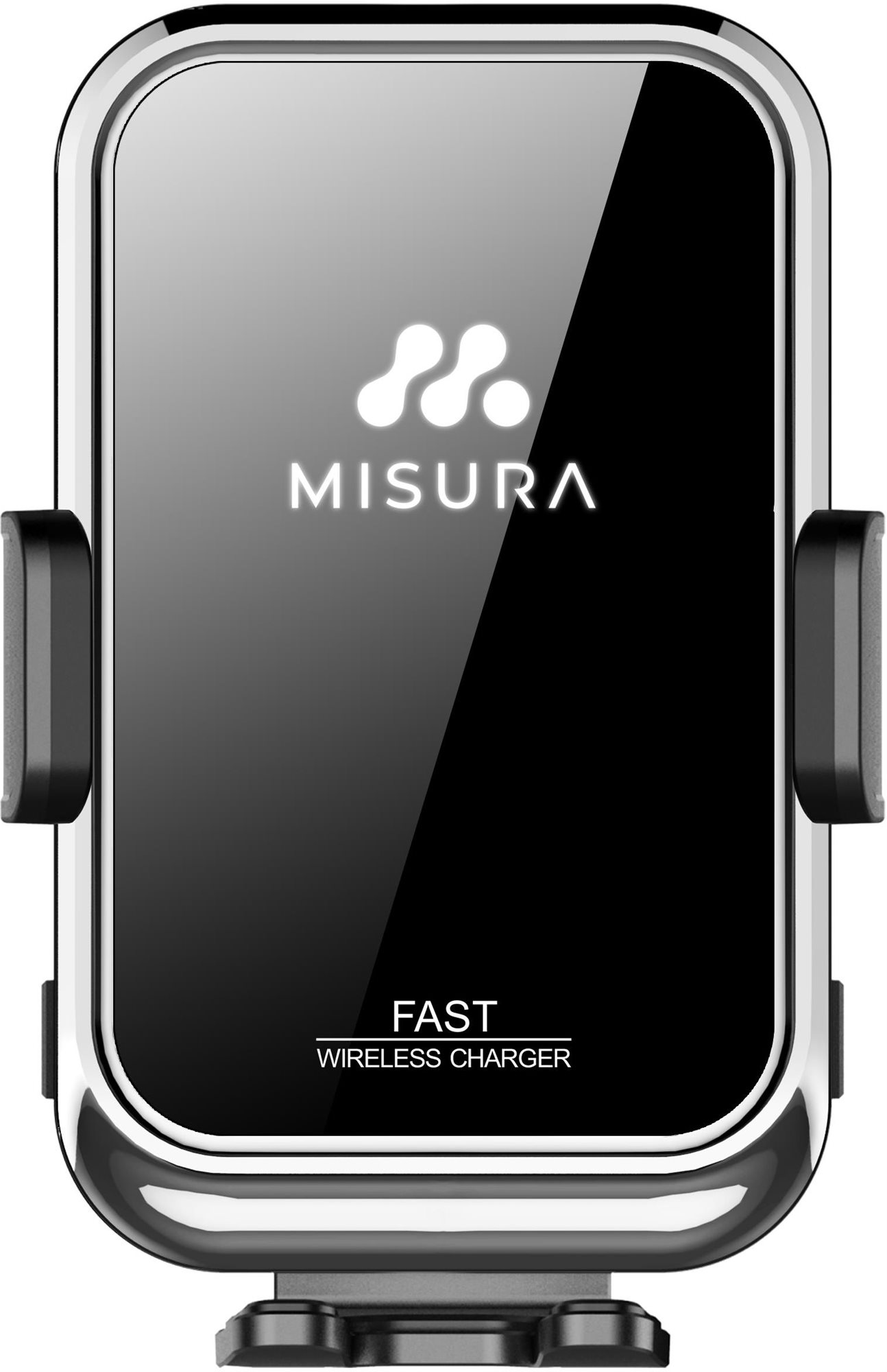 Misura MA04 - Držák mobilu do auta s bezdrátovým QI.03 nabíjením SILVER