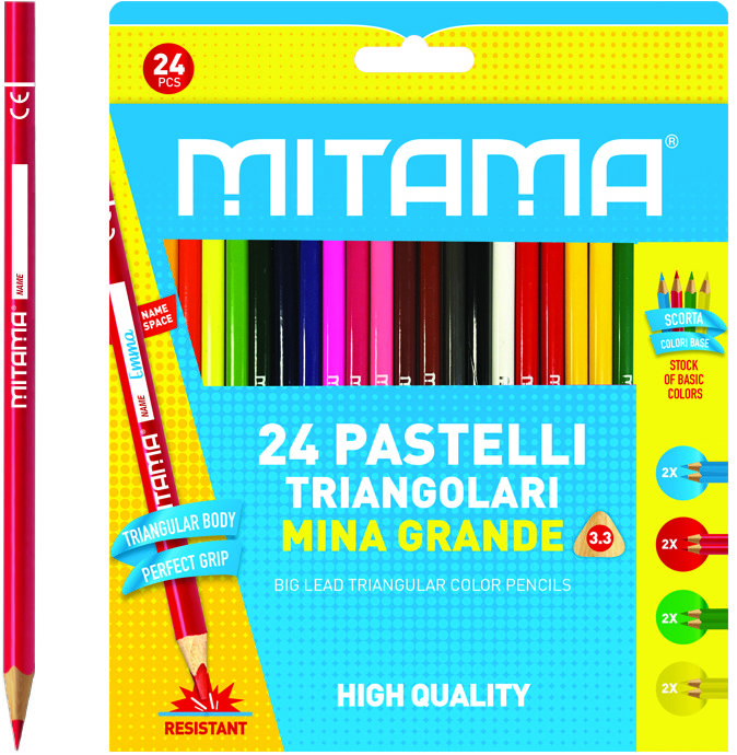 MITAMA trojhranné 3.3 mm, 24 ks