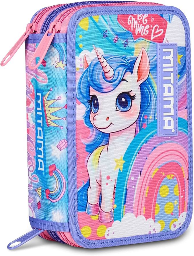 Penál Mitama Triplo Rainbow vybavený