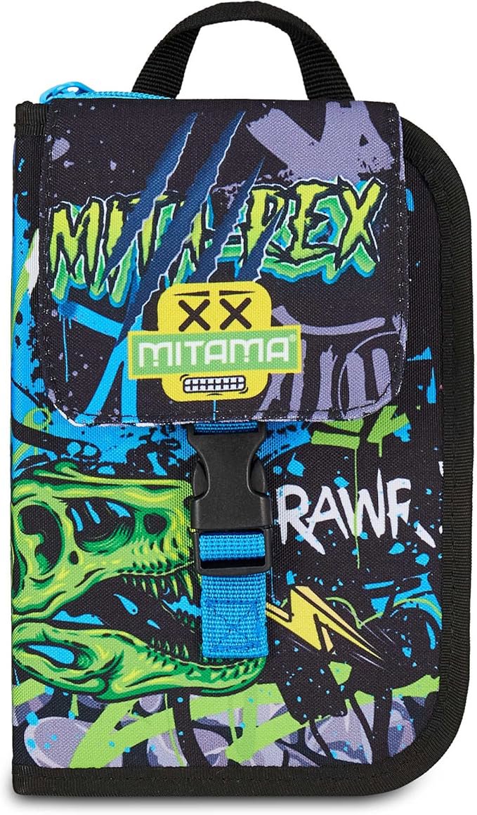 Penál Mitama 4zip Dinosaurus vybavený