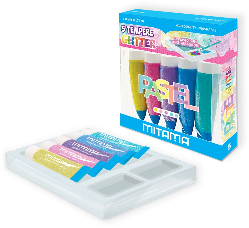 MITAMA Ready Glitter - Pratelné, 21 ml x 5 barev