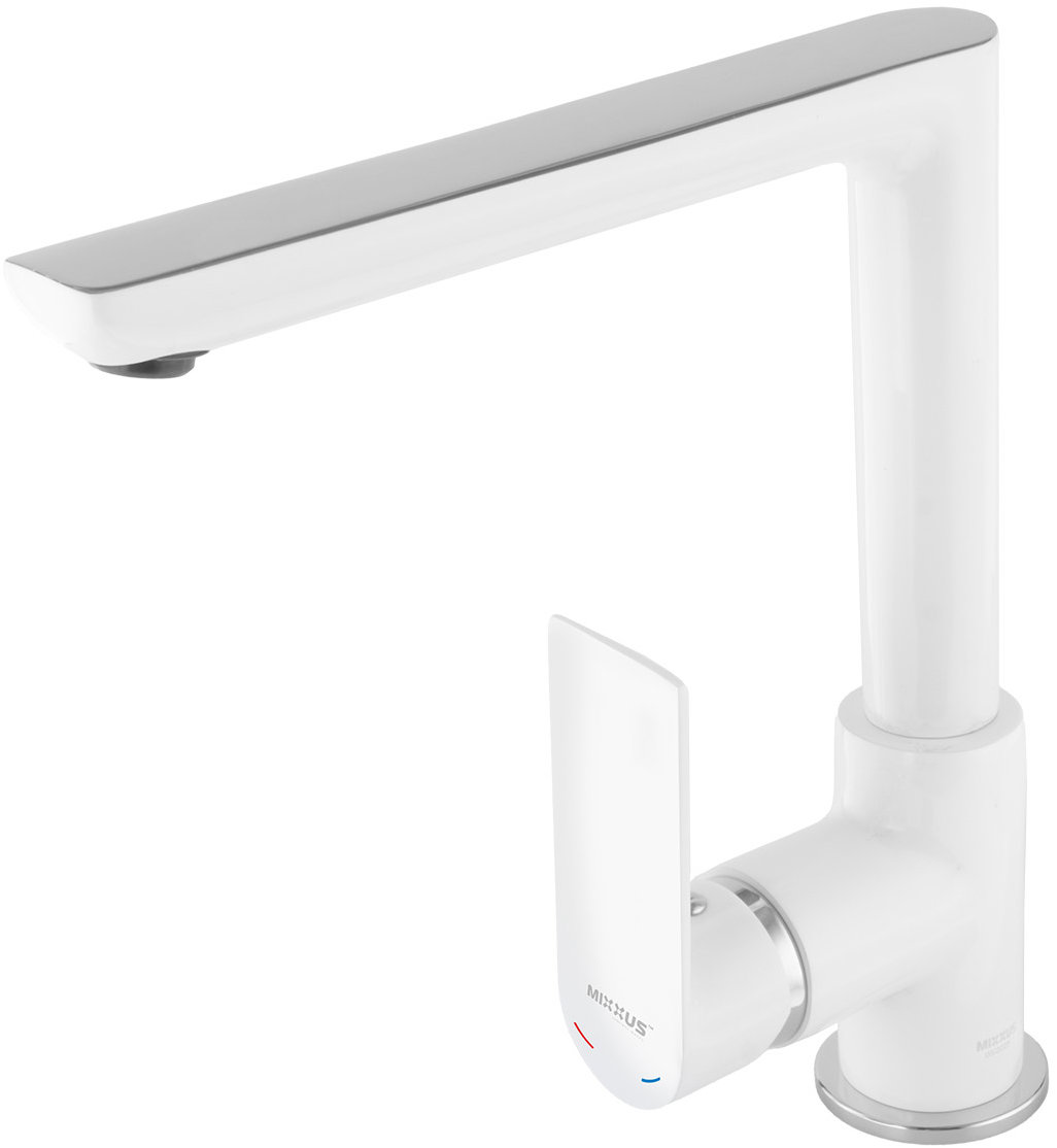 MIXXUS Dřezová baterie PREMIUM ALEX 018 (NUT), bílý - chrom