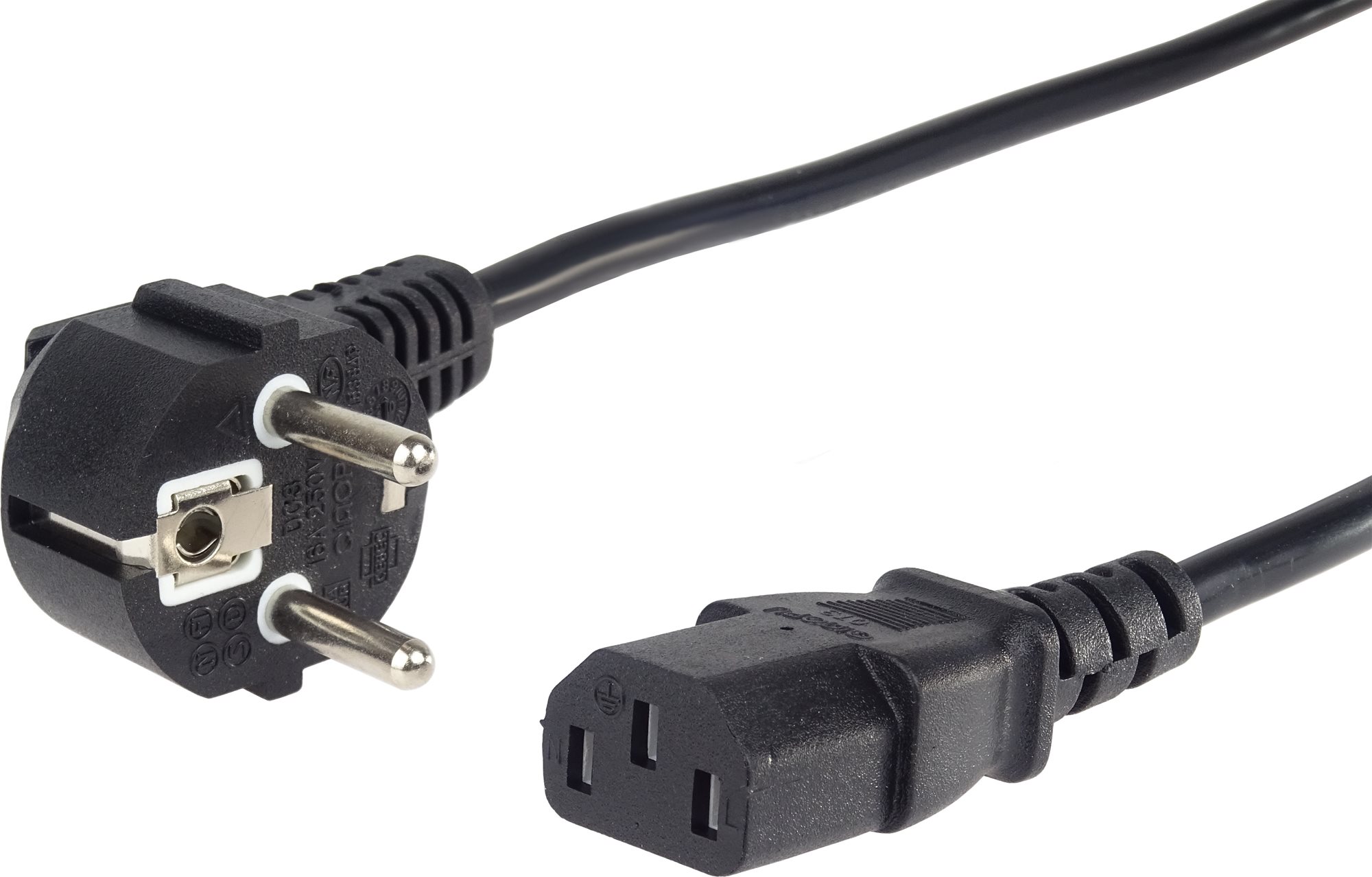 PremiumCord napájecí 230V k PC 10m černý