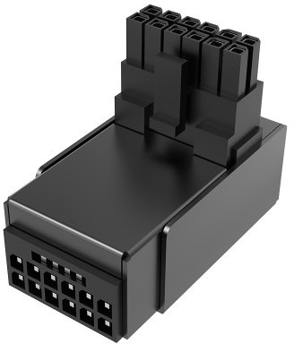 AKASA - G-Nexus P16 Plus, 90 Degree 12V-2X6 Adapter / AK-CBPW34-BK