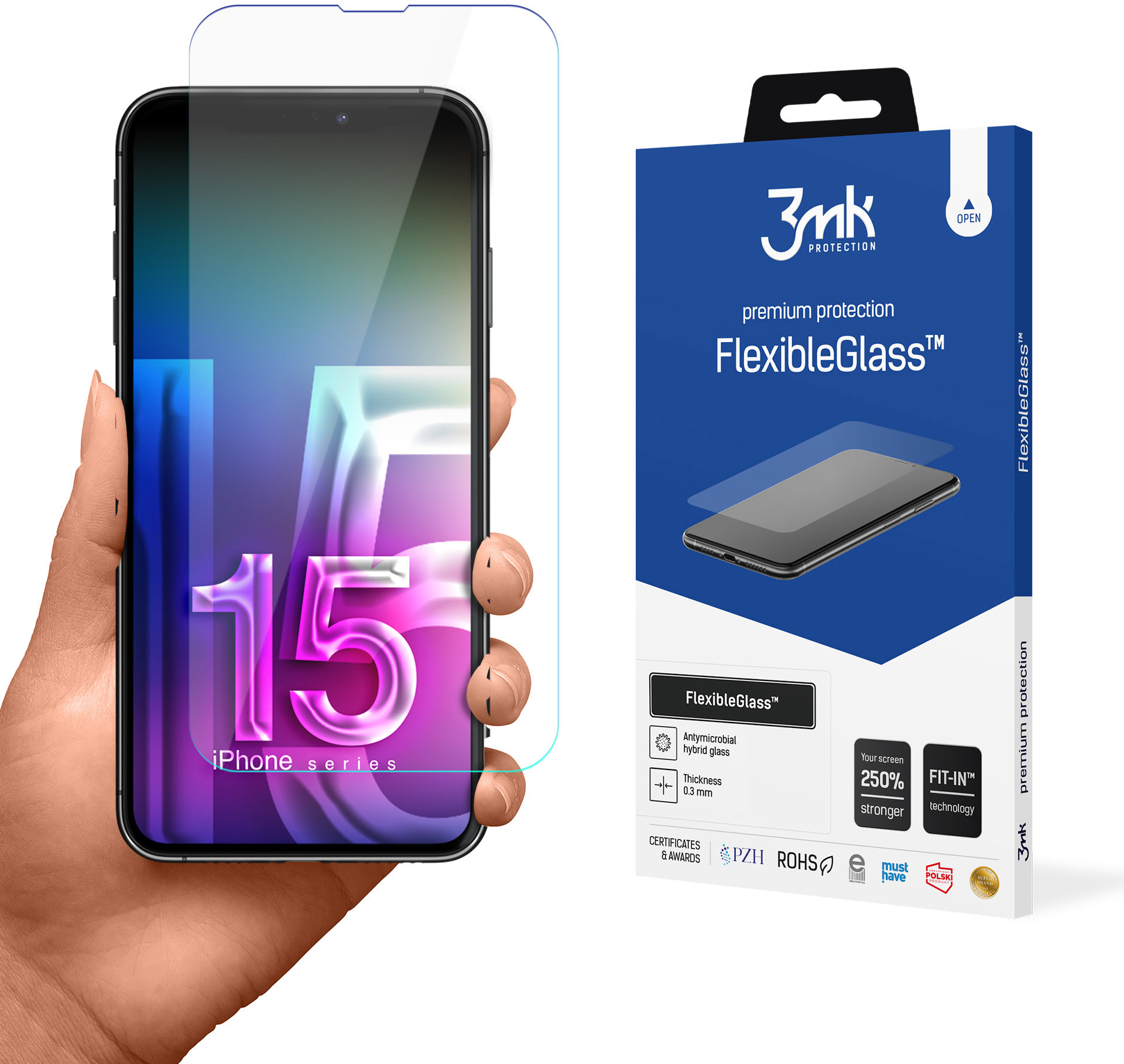 3MK FlexibleGlass pro Apple iPhone 15 Pro Max