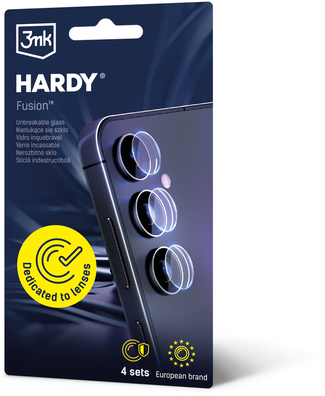 3MK hybridní sklo HARDY Fusion Lens Protection pro Nothing Phone (3a) Lite (4ks)