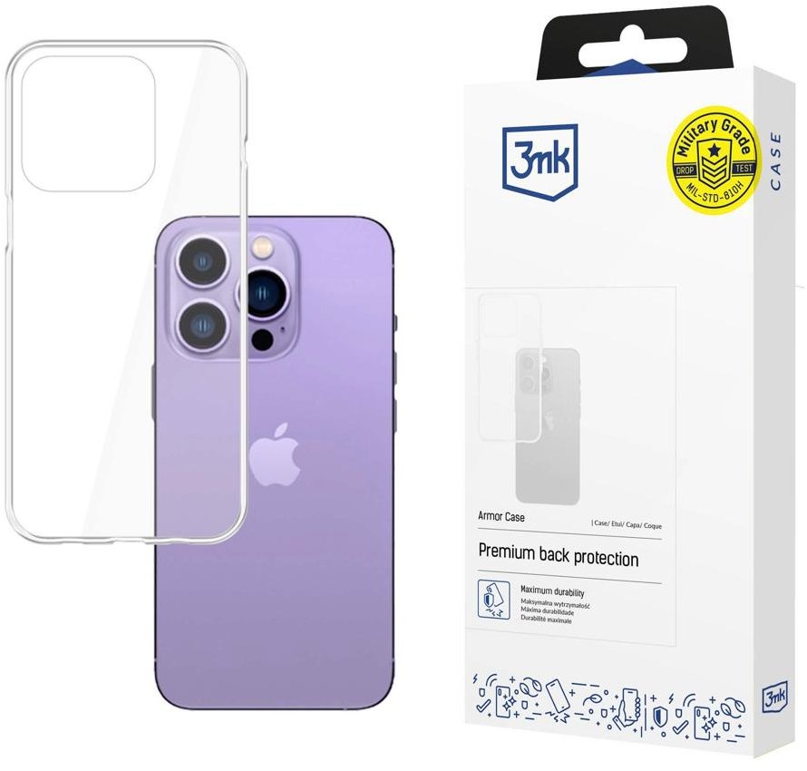 3MK Armor case pro Apple iPhone 14 Pro, čirá