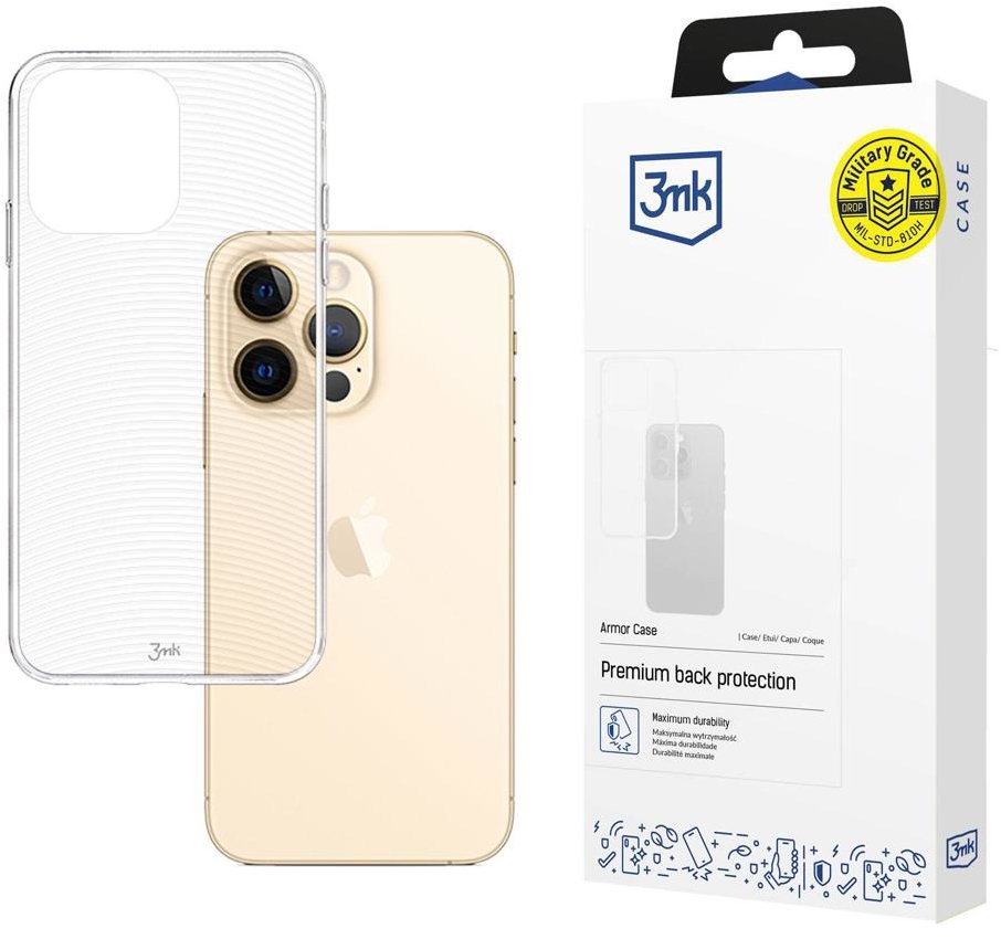 3MK Armor case pro Apple iPhone 13 Pro, čirá