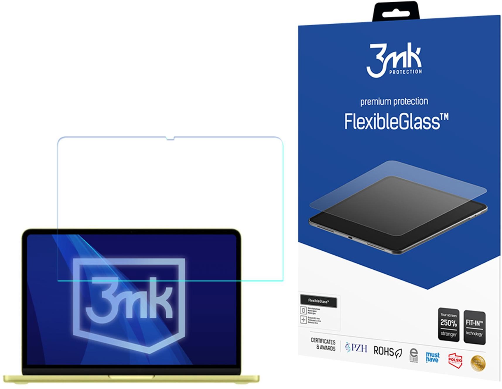 3MK hybridní sklo FlexibleGlass pro Apple MacBook Neo (A18 Pro)