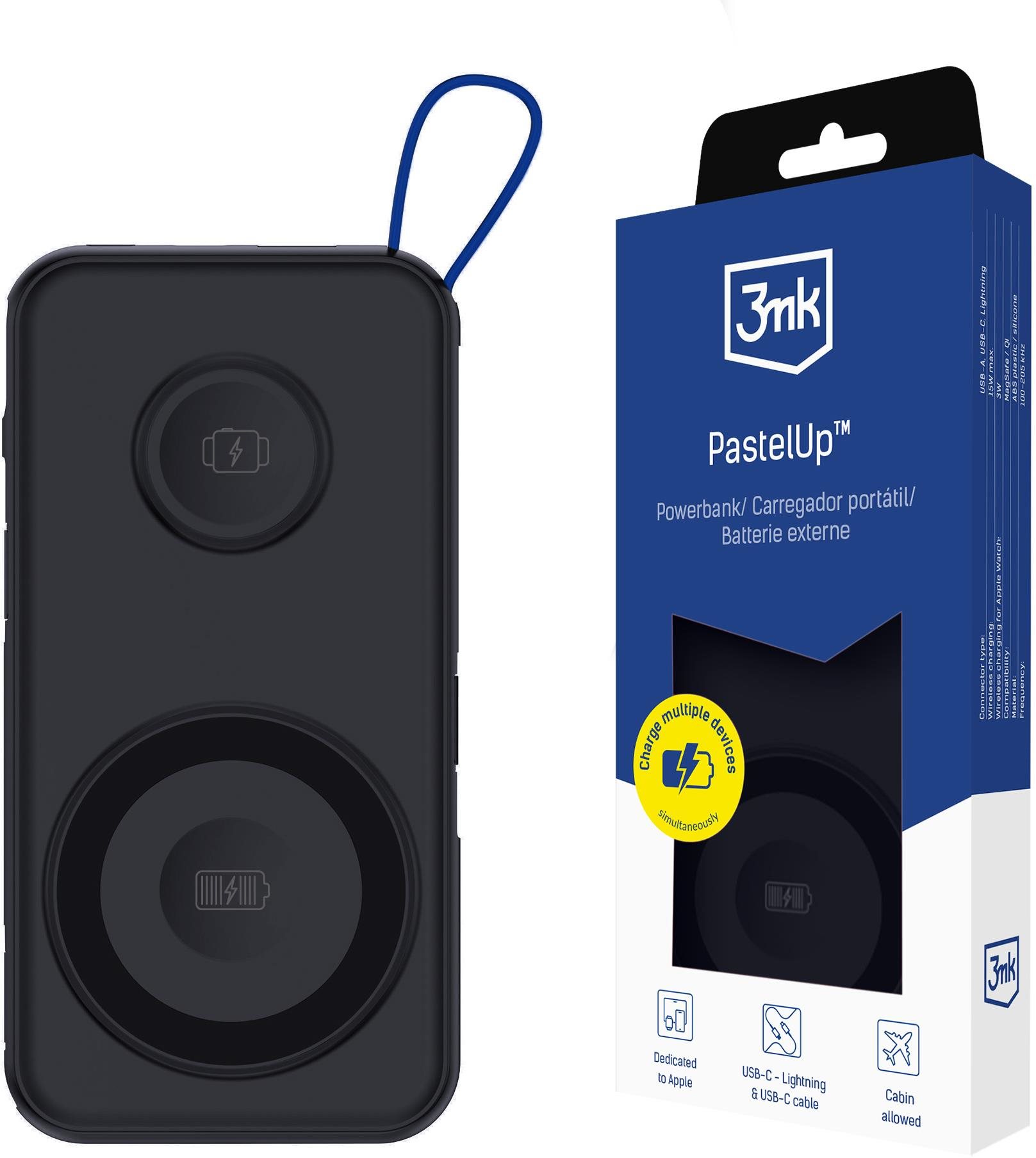 3MK PastelUp 10.000mAh 22.5W černá