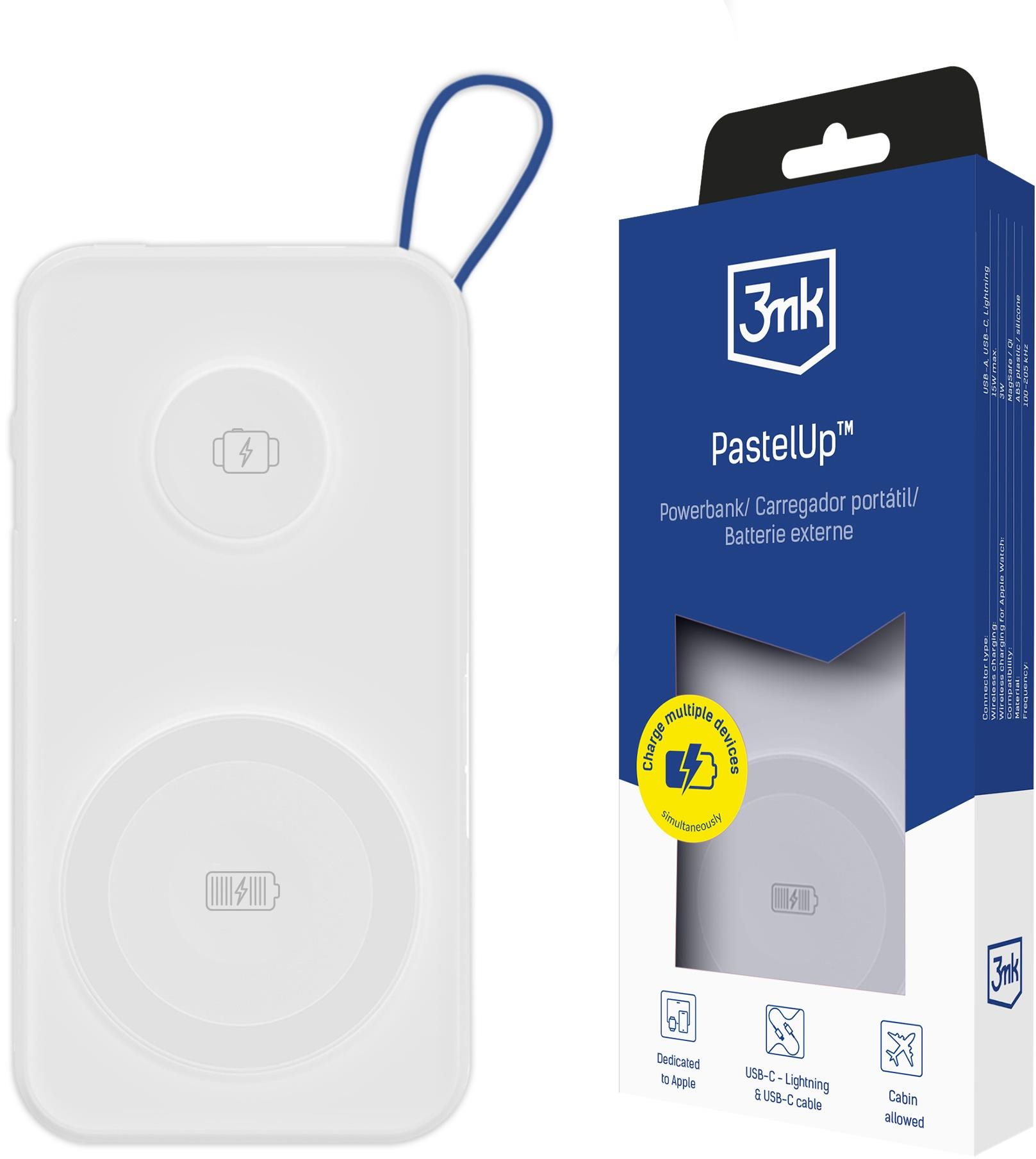 3MK PastelUp 10.000mAh 22.5W bílá