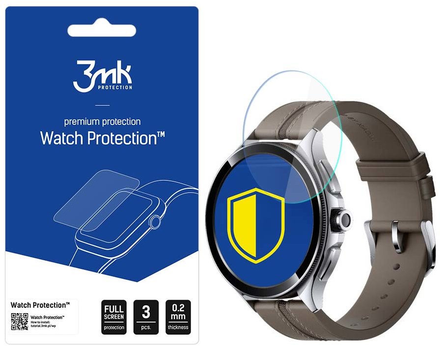 3MK hybridní sklo Watch Protection FlexibleGlass pro Xiaomi Watch 2 Pro