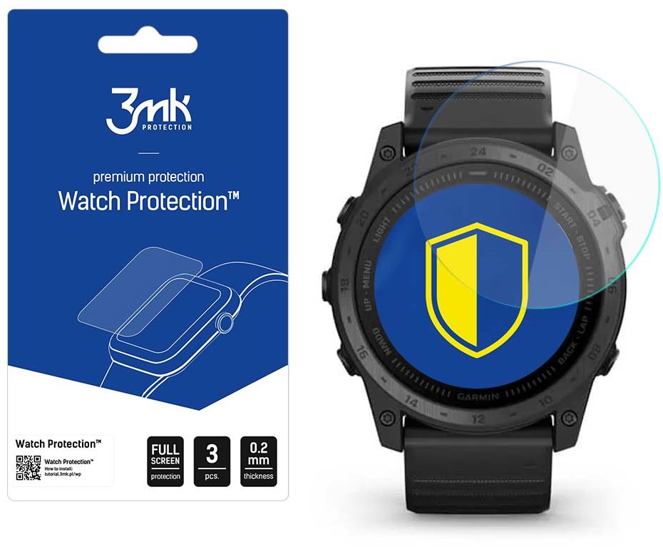 3MK hybridní sklo Watch Protection FlexibleGlass pro Garmin Tactix 7