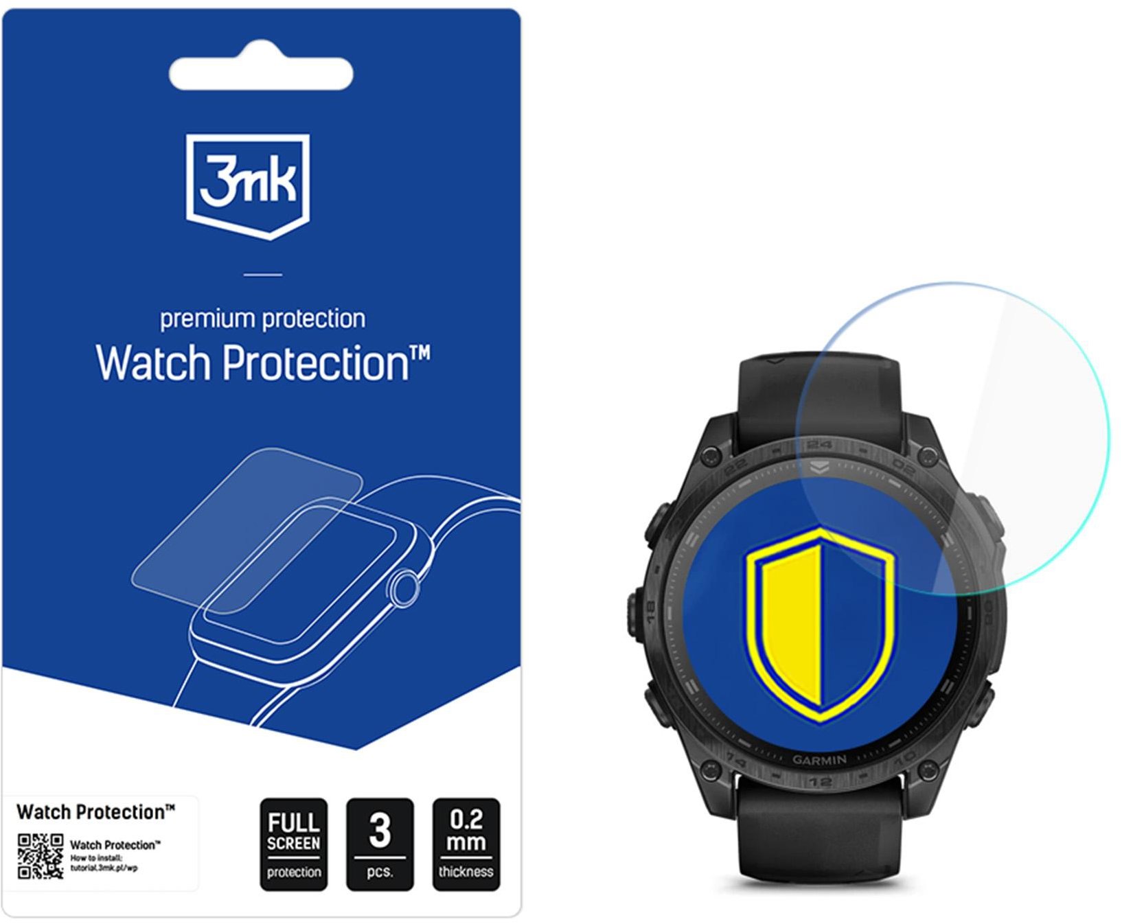 3MK Watch Protection FlexibleGlass pro Garmin Tactix 8 47mm