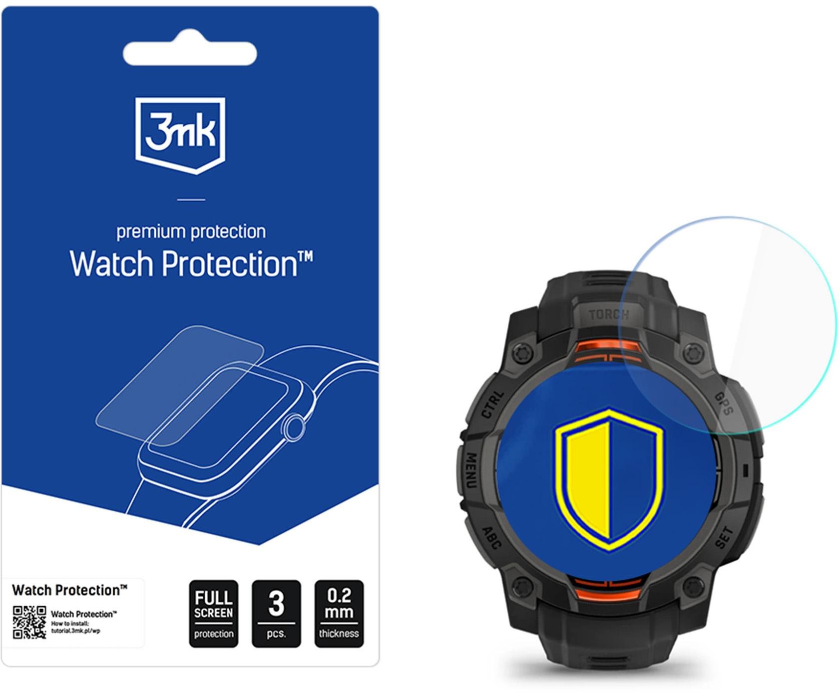 3mk Watch Protection FlexibleGlass pro Garmin Instinct 3 Tactical Edition 45mm
