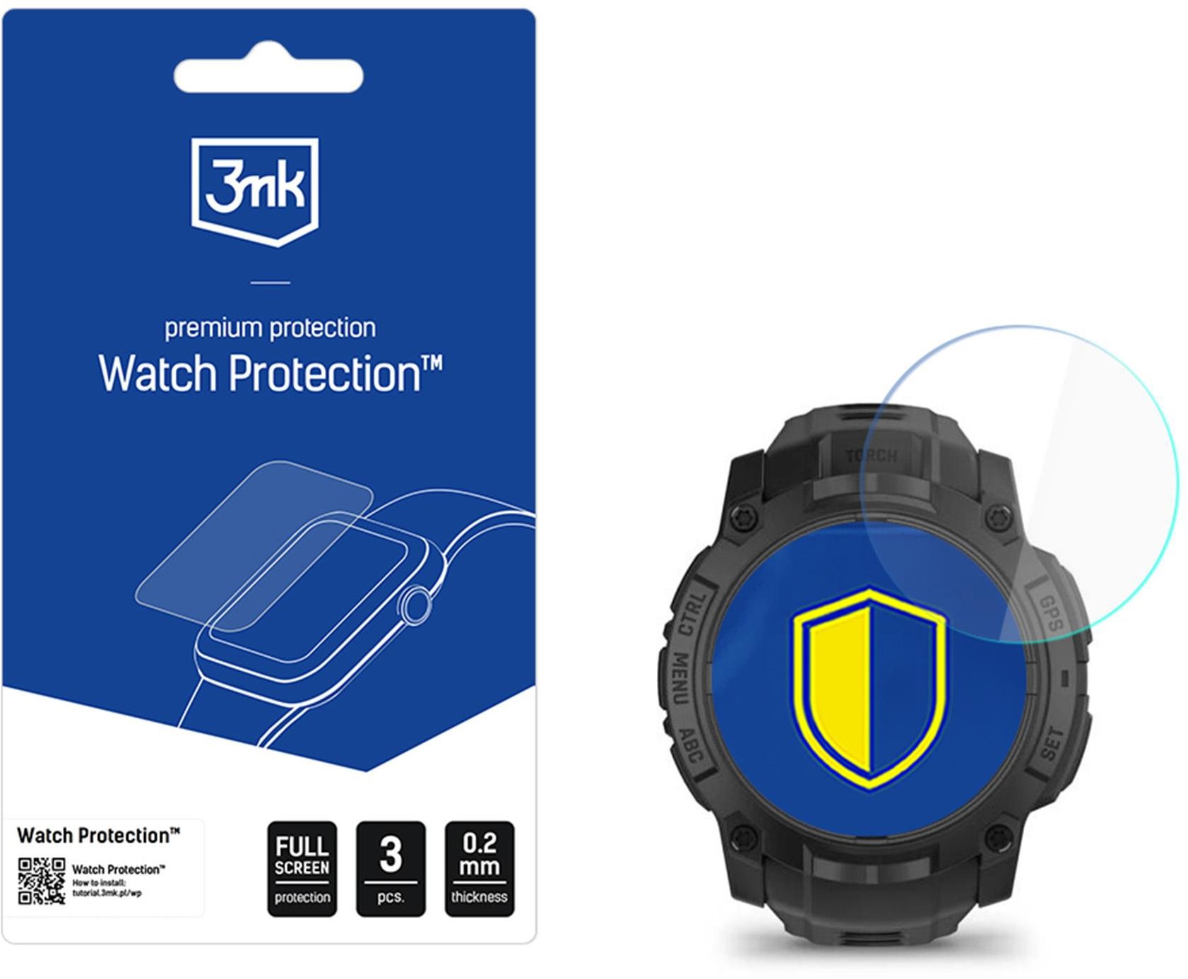 3mk Watch Protection FlexibleGlass pro Garmin Instinct 3 Tactical Edition 50mm