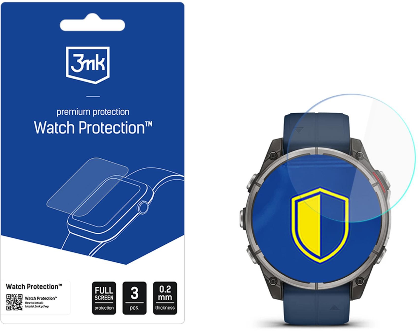 3MK Watch Protection FlexibleGlass pro Garmin quatix 8 – 51mm