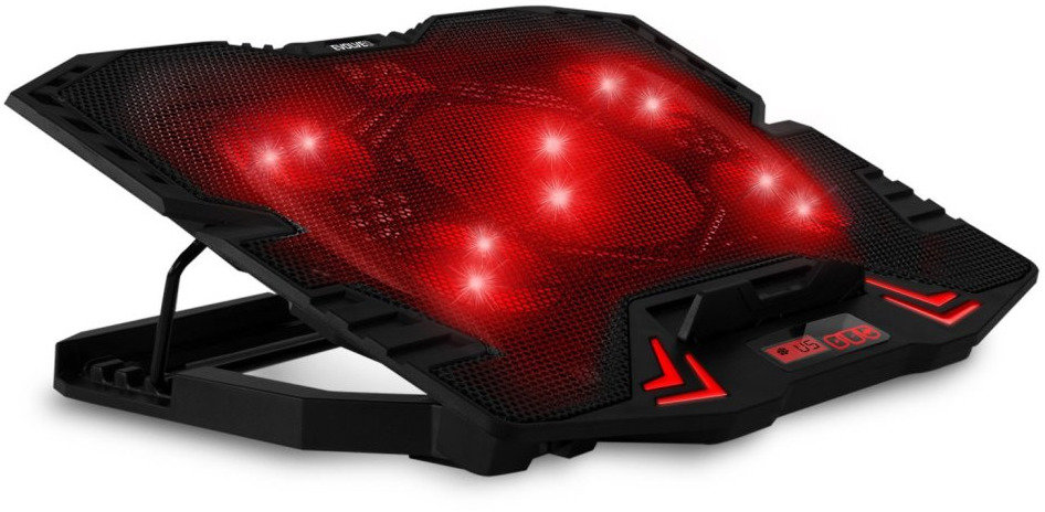 EVOLVEO Ania 5R, chladicí podstavec pro notebook, červené podsvícení