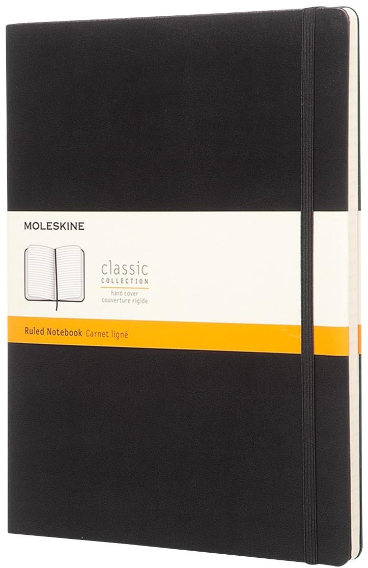 Moleskine S, zápisník s tvrdou deskou a linkovanou vazbou